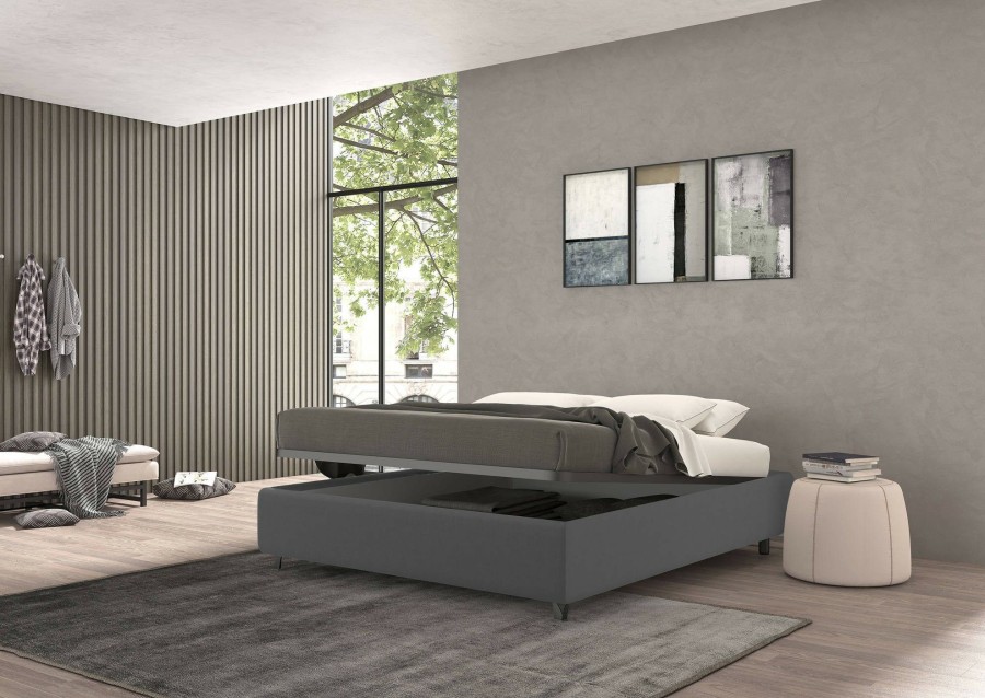 Boxspringbetten * | Talamo Italia Bett Mit Bettkasten