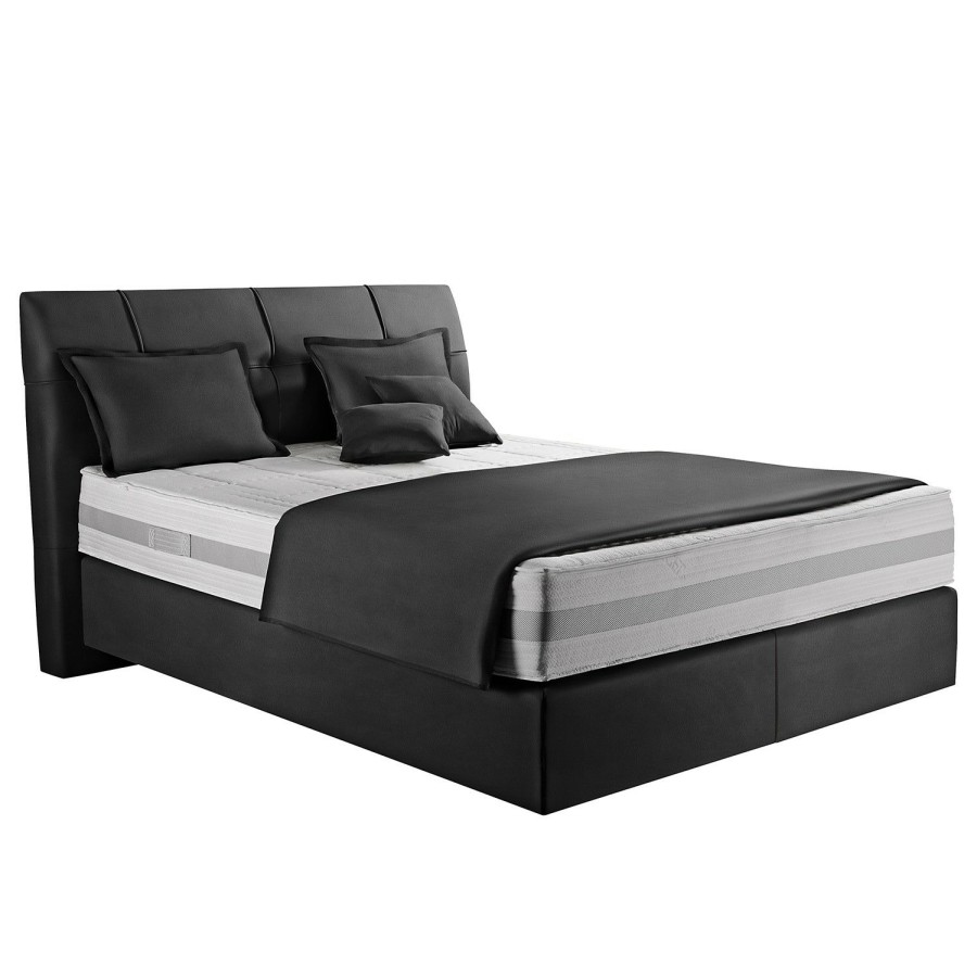 Boxspringbetten * | Loftscape Boxspringbett Miro Anthrazit 140 X 200Cm H3