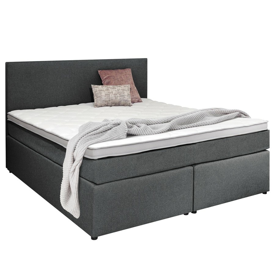 Boxspringbetten * | Loftscape Boxspringbett Valencia Anthrazit 180 X 200Cm