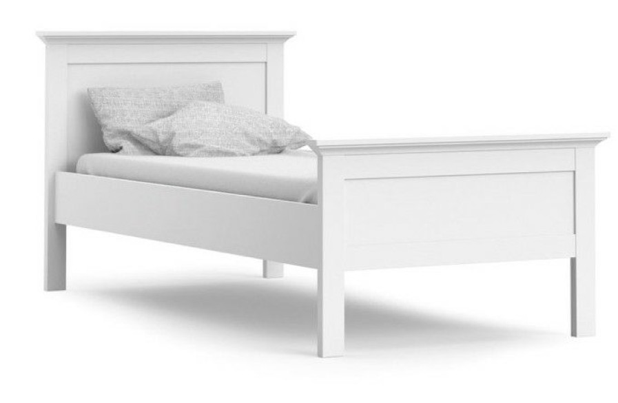 Bettgestelle * | Ebuy24 Venedig Bett 90 200 Venedig Bett 90 200 Cm Weiss.