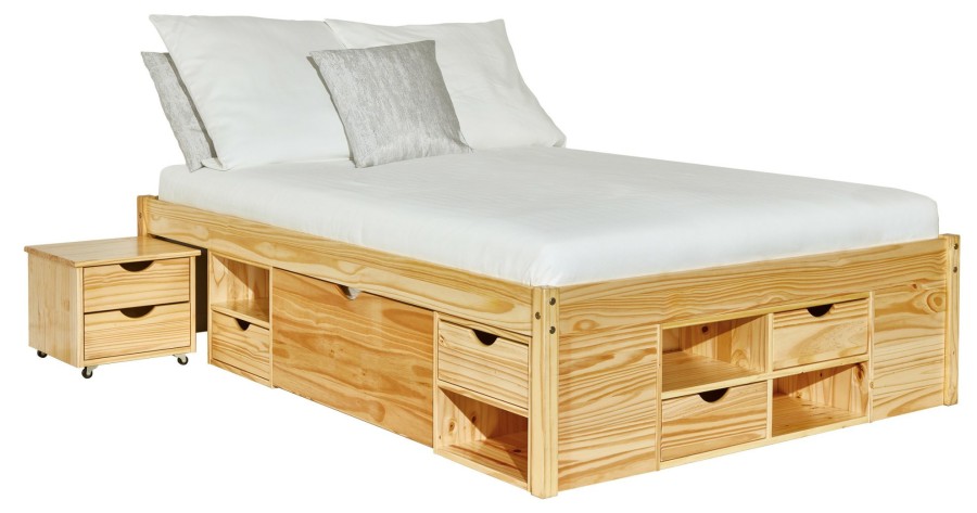 Bettgestelle * | Ebuy24 Cluse Bett 160 200 Cluse Bett 160 200 Cm Natur.