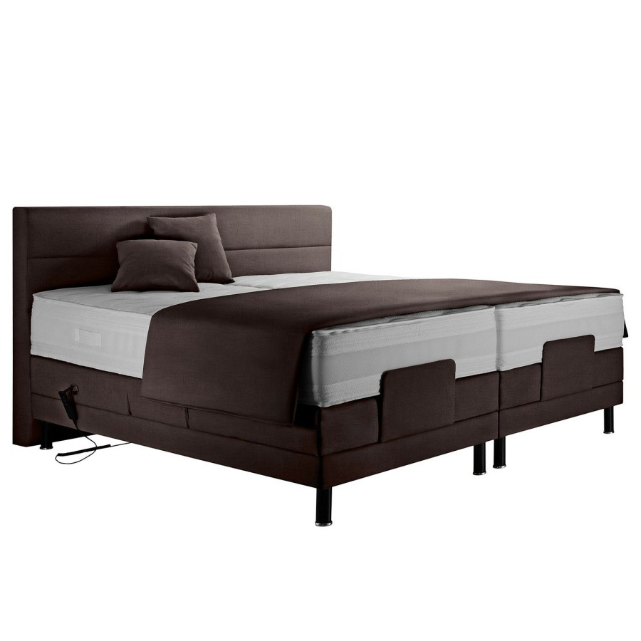 Boxspringbetten * | Loftscape Boxspringbett Celina Dunkelbraun 200 X 200Cm H4