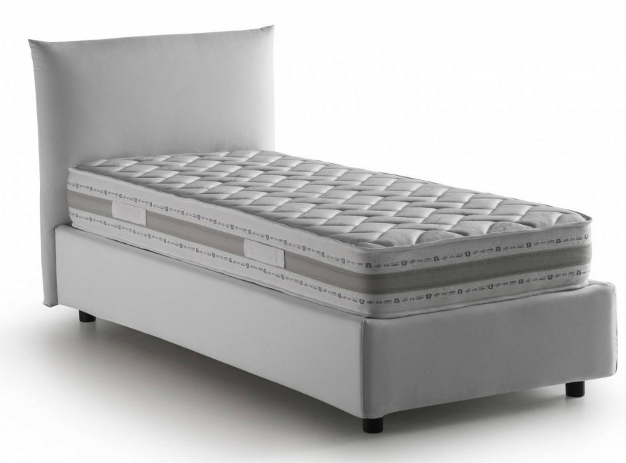 Boxspringbetten * | Talamo Italia Einzelbett Rosa Mit