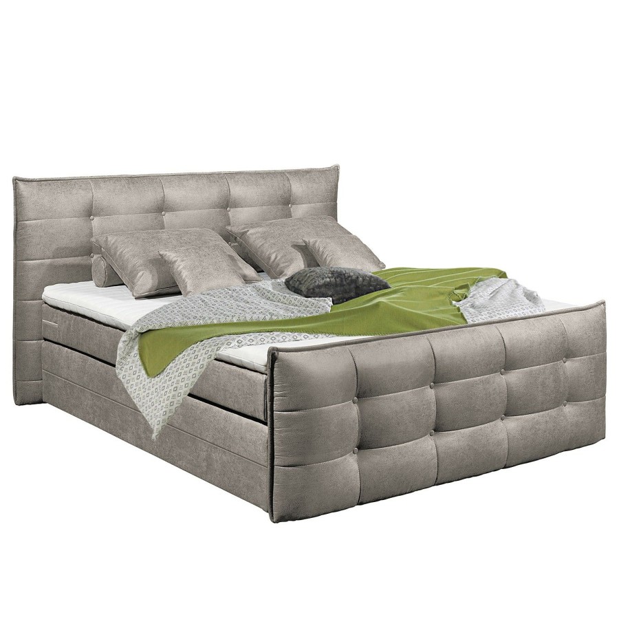 Boxspringbetten * | Loftscape Boxspringbett Westside Grau