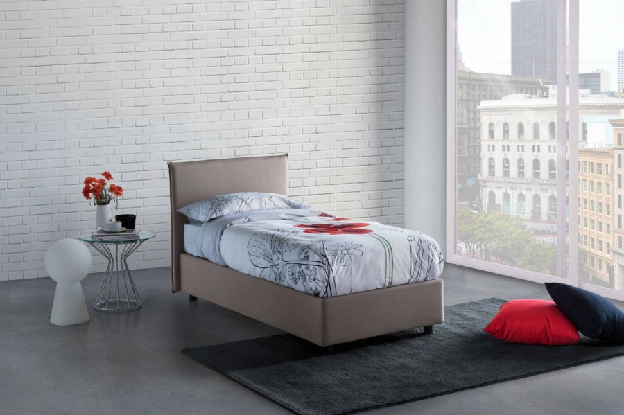 Boxspringbetten * | Talamo Italia Einzelbett Anna Mit