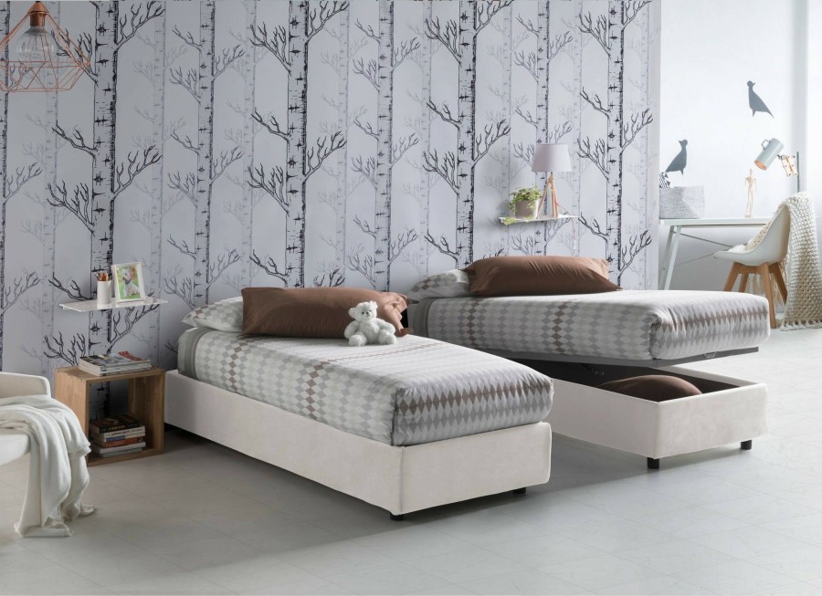 Boxspringbetten * | Talamo Italia Einzelbett Silvia Sommier