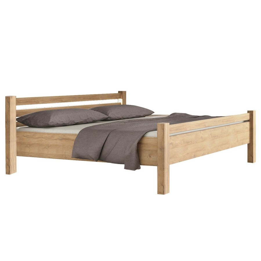 Bettgestelle * | Loftscape Bett Skalavik Braun