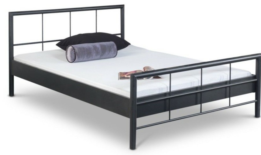 Bettgestelle * | Einrichten24 Metallbett Ruby Dunkelgrau Breite: 140 Cm