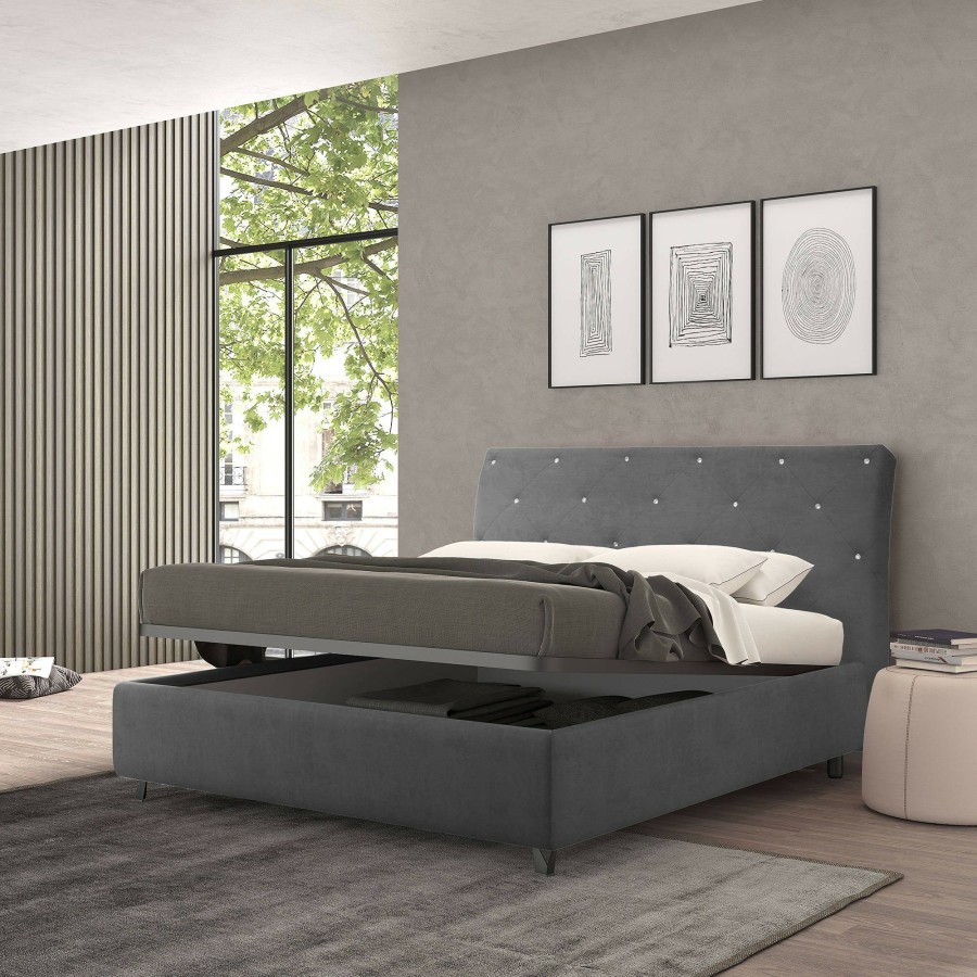 Boxspringbetten * | Talamo Italia Strauss Einzelbett Mit