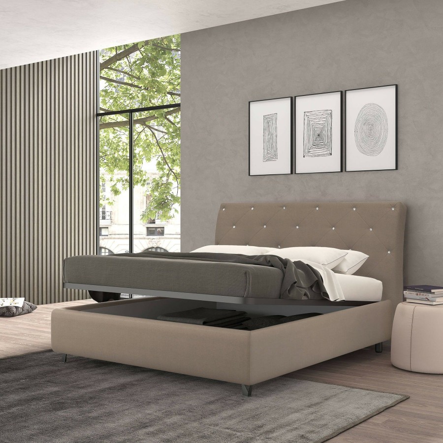 Boxspringbetten * | Talamo Italia Strauss Einzelbett Mit