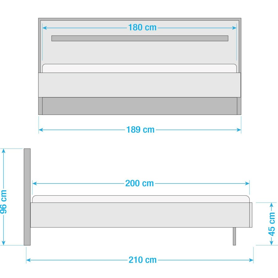 Bettgestelle * | Fresh To Go Futonbett Kapstadt 180 X 200Cm