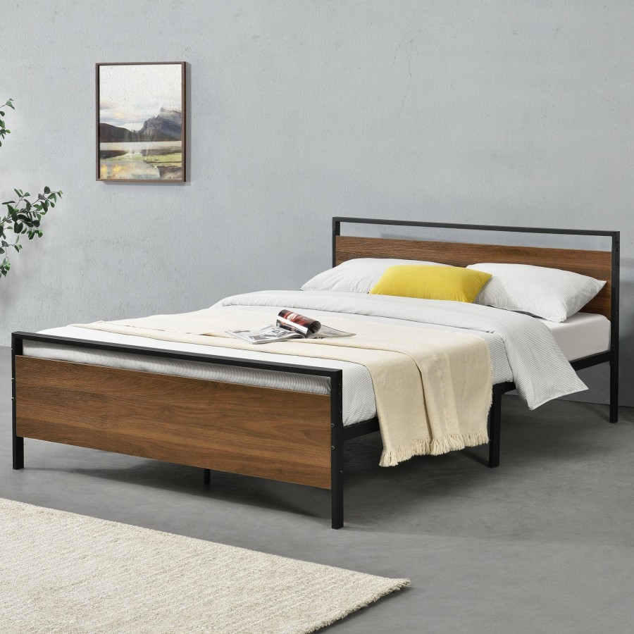 Bettgestelle * | En.Casa Metallbett Finse Breite: 144 Cm