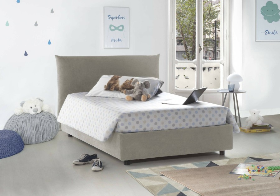 Boxspringbetten * | Talamo Italia Bett Rosa Eineinhalb Mit