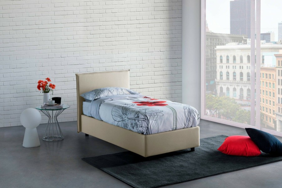 Boxspringbetten * | Talamo Italia Einzelbett Anna Mit