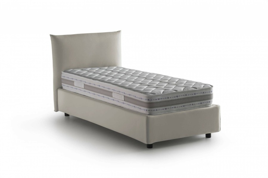 Boxspringbetten * | Talamo Italia Einzelbett Rosa Mit