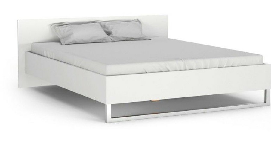 Bettgestelle * | Ebuy24 Stina Bett 160 Glas Weis