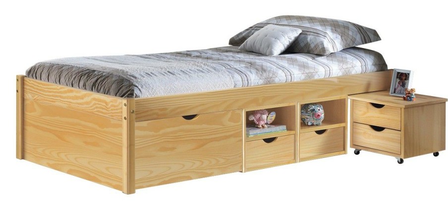 Bettgestelle * | Ebuy24 Cluse Bett 90 200 Cluse Bett 90 200 Cm Natur.