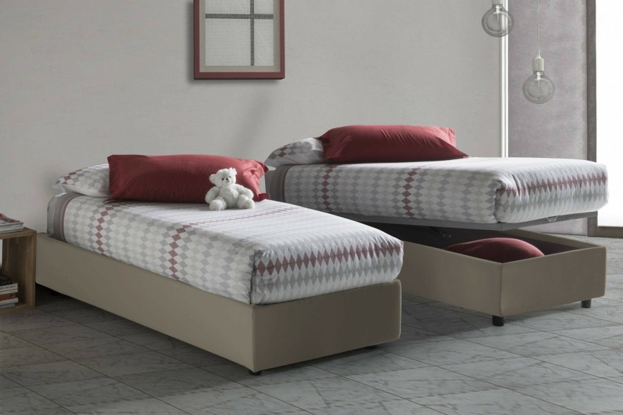 Boxspringbetten * | Talamo Italia Einzelbett Silvia Sommier