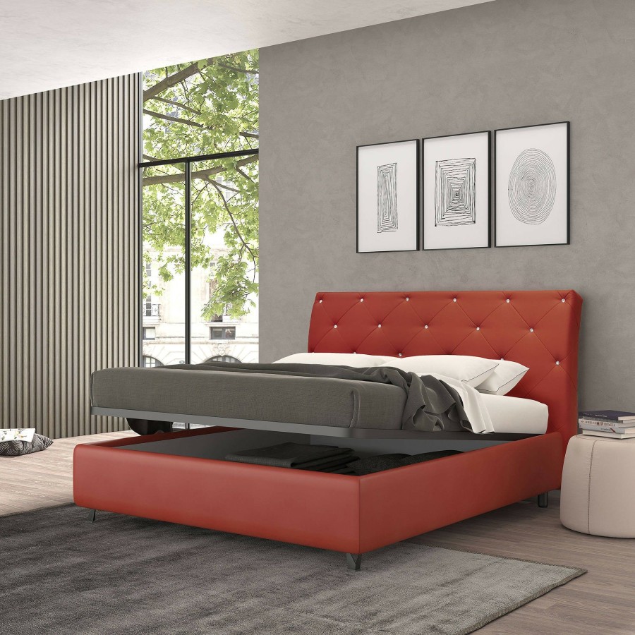 Boxspringbetten * | Talamo Italia Strauss Quadratisches Und