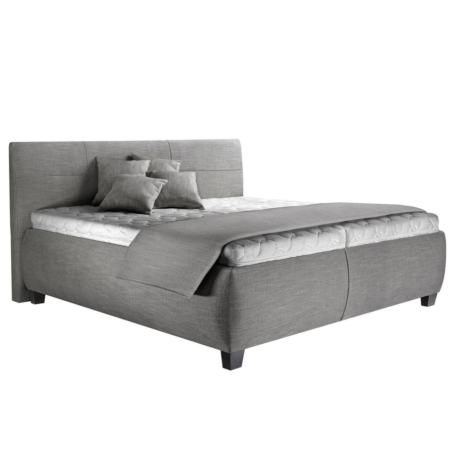 Bettgestelle * | Loftscape Polsterbett Hilda Ii Silber