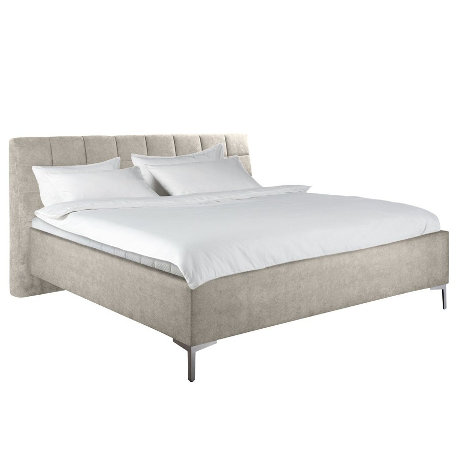 Bettgestelle * | Loftscape Gestellbett Janeda Creme 200 X 200Cm