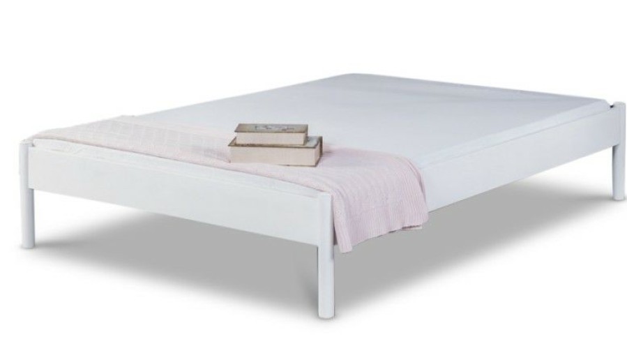 Bettgestelle * | Einrichten24 Metallbett Alice Weis Breite: 140 Cm