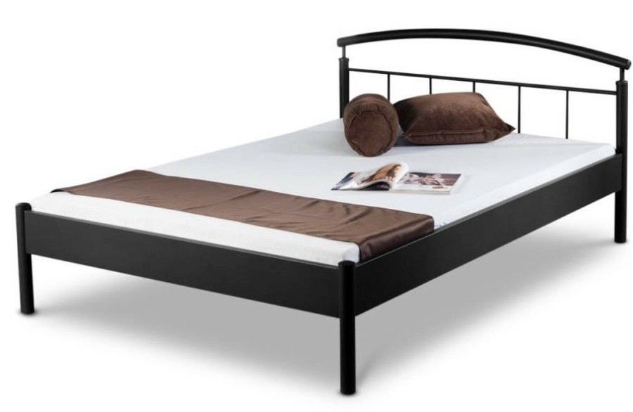 Bettgestelle * | Einrichten24 Metallbett Nina Schwarz Breite: 140 Cm