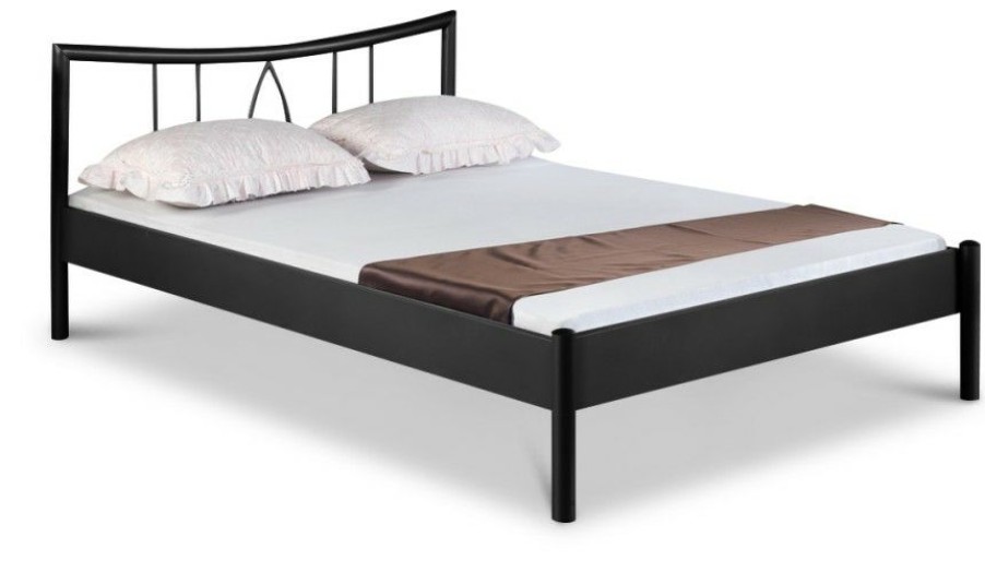 Bettgestelle * | Einrichten24 Metallbett Hanna Schwarz Breite: 100 Cm