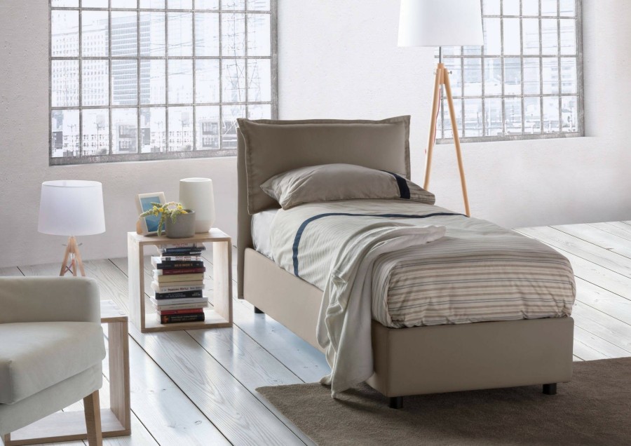 Boxspringbetten * | Talamo Italia Einzelbett Veronica Mit