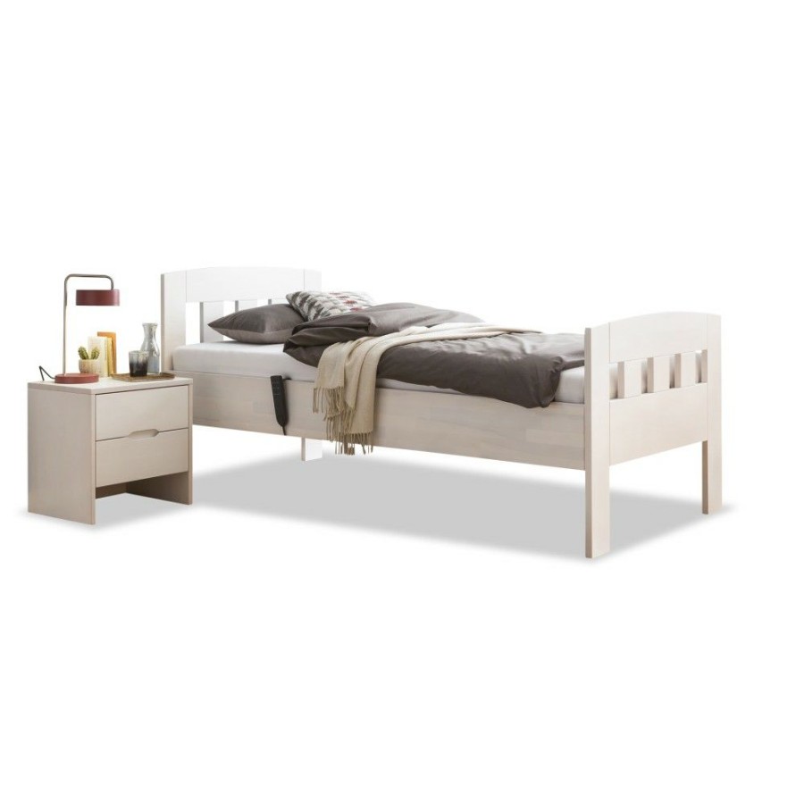 Bettgestelle * | Einrichten24 Seniorenbett Buche Massiv Comfort 02 90 X 200 Cm