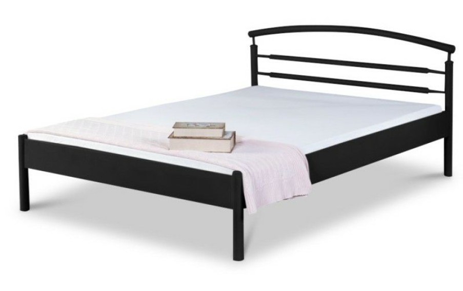 Bettgestelle * | Einrichten24 Metallbett Ella Dunkelgrau Breite: 120 Cm