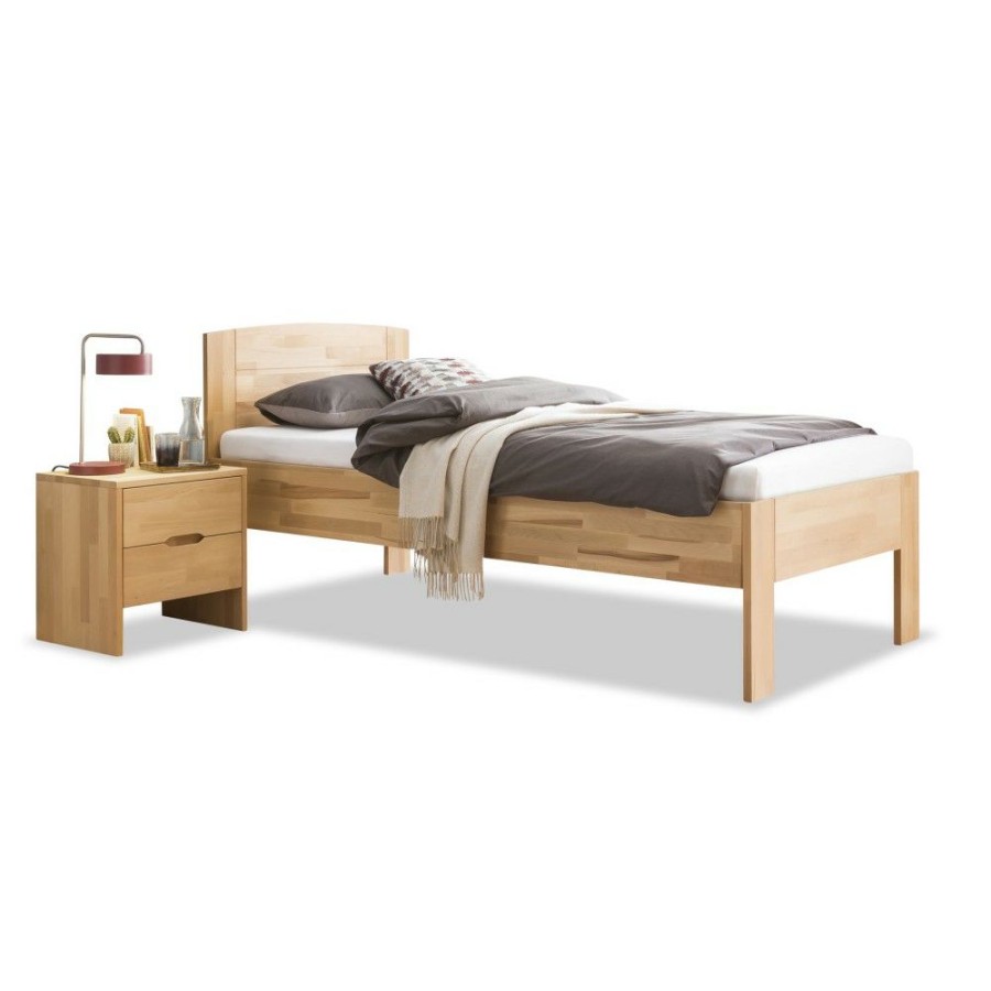 Bettgestelle * | Einrichten24 Seniorenbett Buche Massiv Comfort 03 120 X 200 Cm