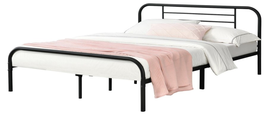 Bettgestelle * | En.Casa Metallbett Atammik Breite: 185 Cm