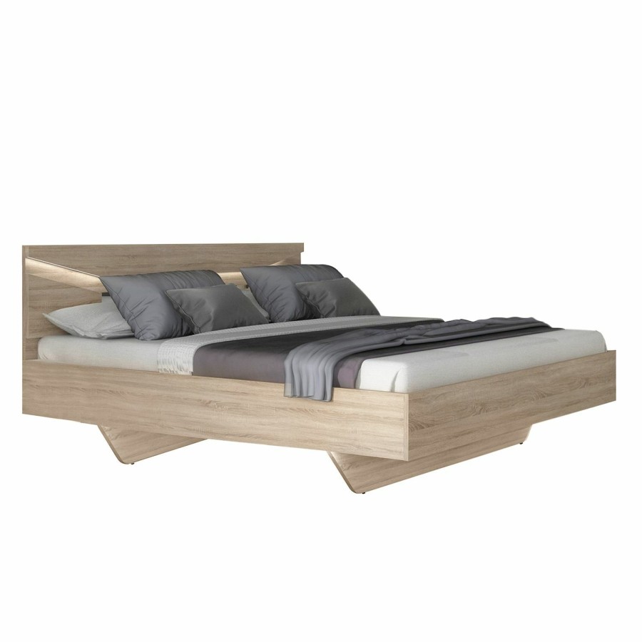 Bettgestelle * | Loftscape Bett Vinstra Braun