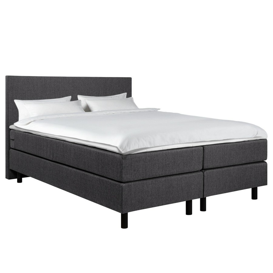 Boxspringbetten * | Loftscape Boxspringbett Mandja Grau 160 X 200Cm