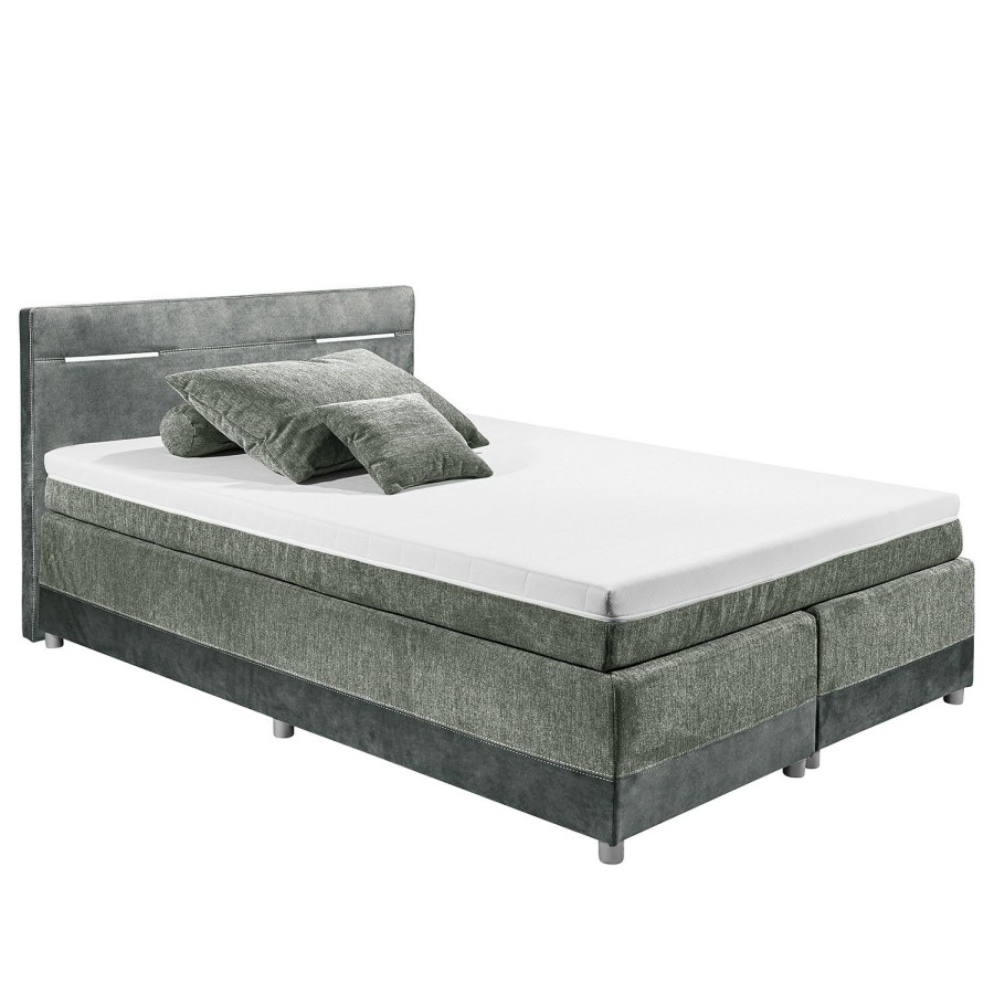 Boxspringbetten * | Loftscape Boxspringbett Falkland Grau 180 X 200Cm