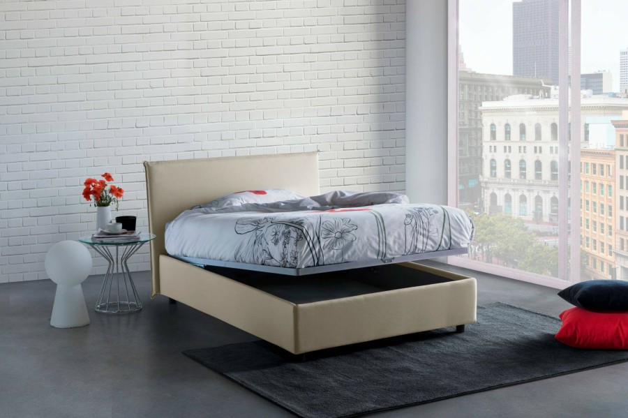 Boxspringbetten * | Talamo Italia Bett Anna Eineinhalb Mit