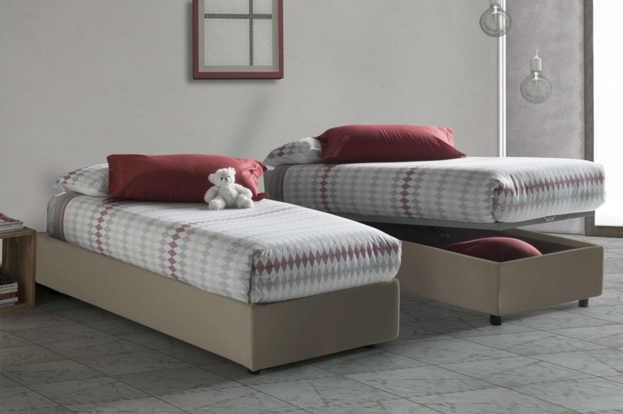 Boxspringbetten * | Talamo Italia Einzelbett Silvia Sommier