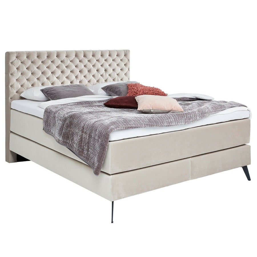 Boxspringbetten * | Meise.Mobel Boxspringbett La Maison Beige 180 X 200Cm H3