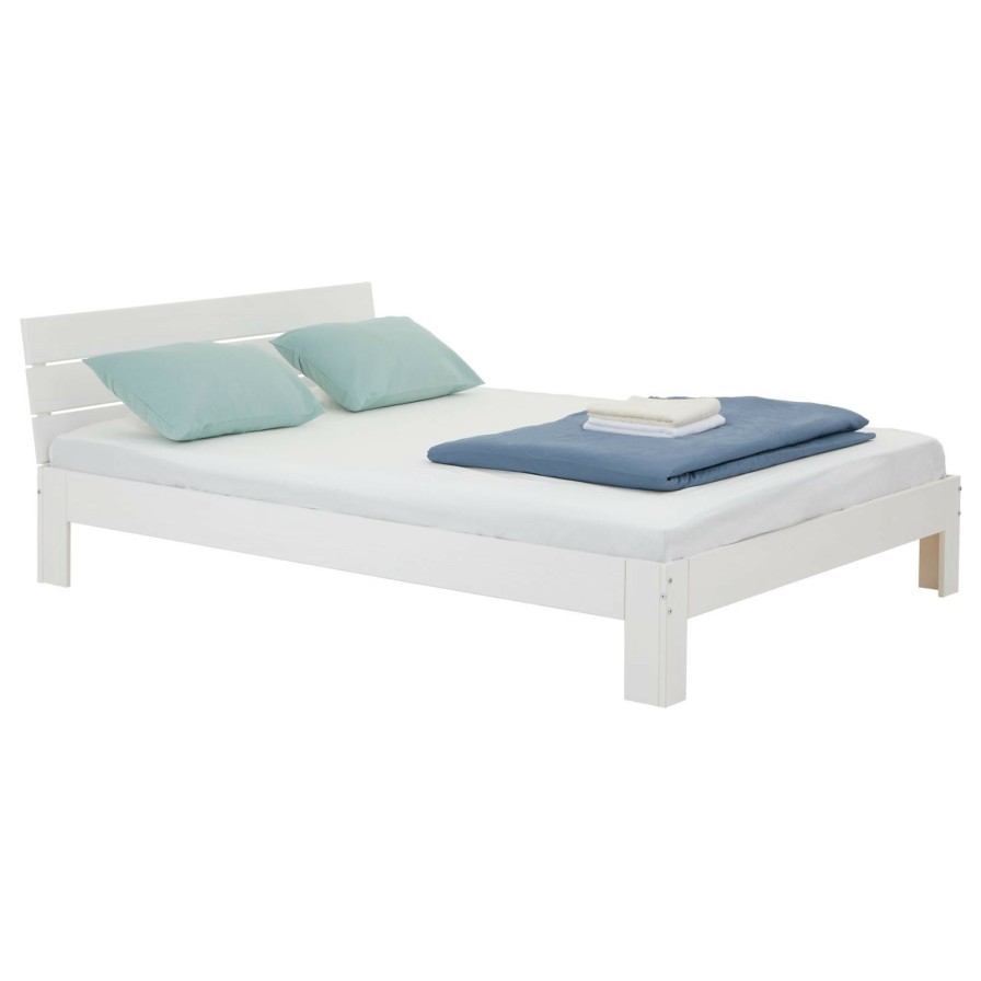 Bettgestelle * | Idimex Futonbett Thomas 140 190 Cm Weis