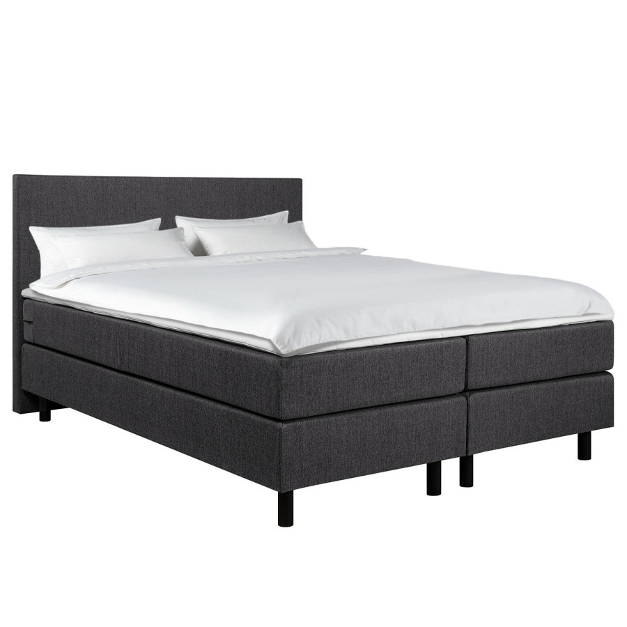 Boxspringbetten * | Loftscape Boxspringbett Matei Grau 180 X 200Cm