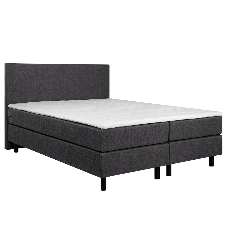 Boxspringbetten * | Loftscape Boxspringbett Matei Grau 180 X 200Cm