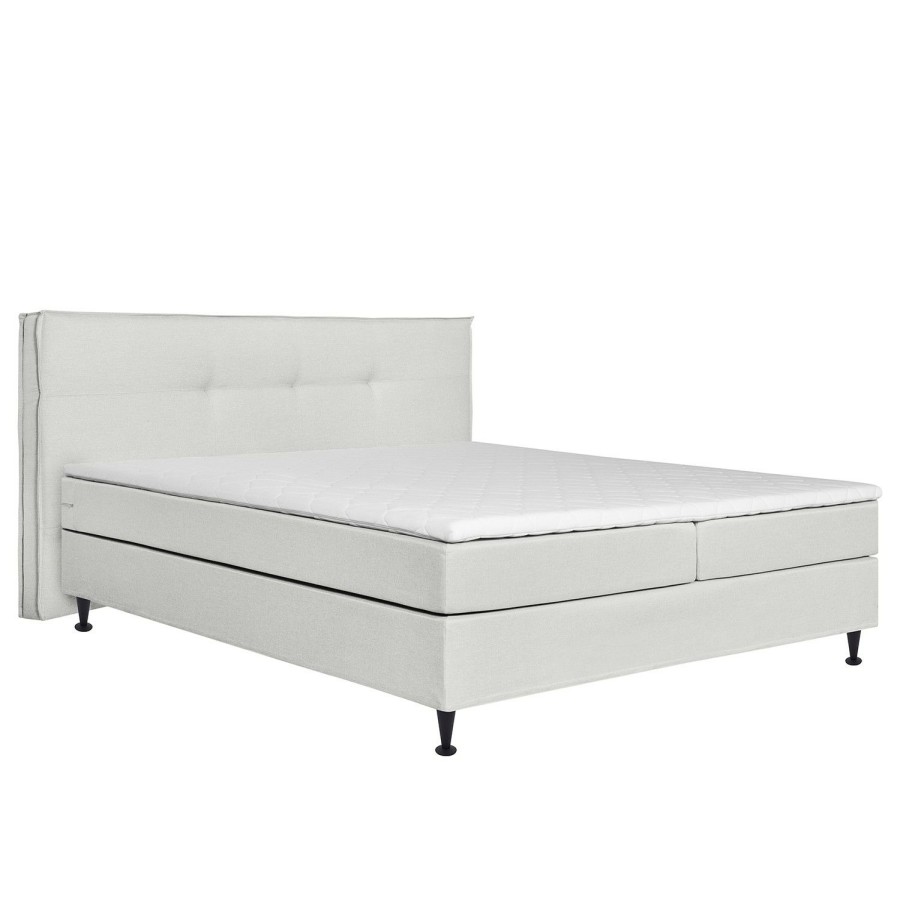 Boxspringbetten * | Loftscape Boxspringbett Cabo Rojo Silber 180 X 200Cm