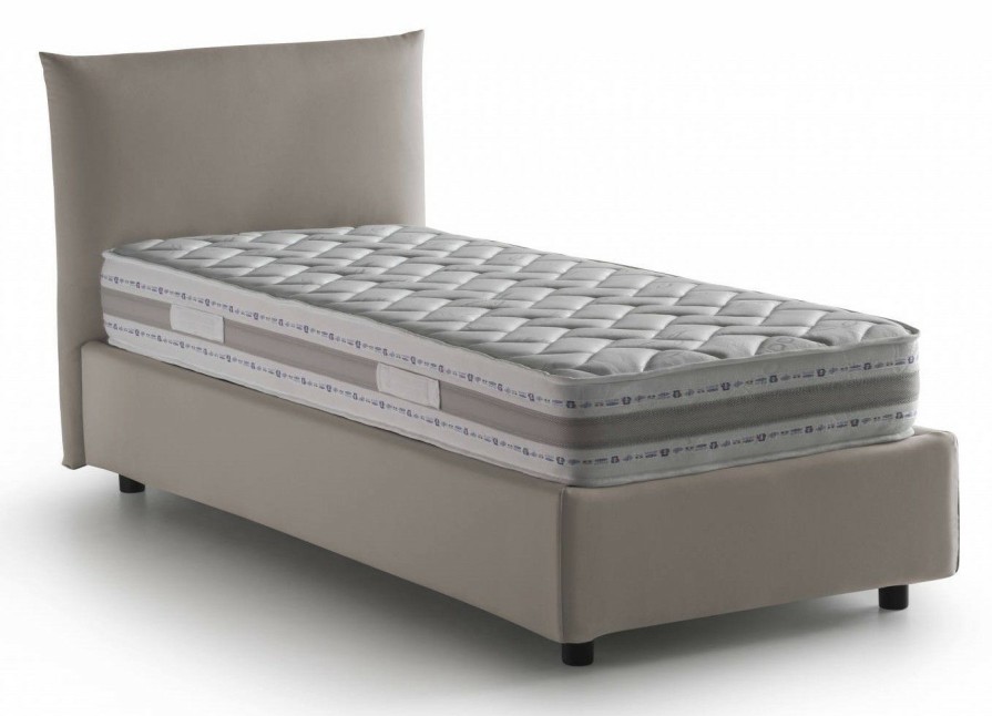 Boxspringbetten * | Talamo Italia Einzelbett Rosa Mit