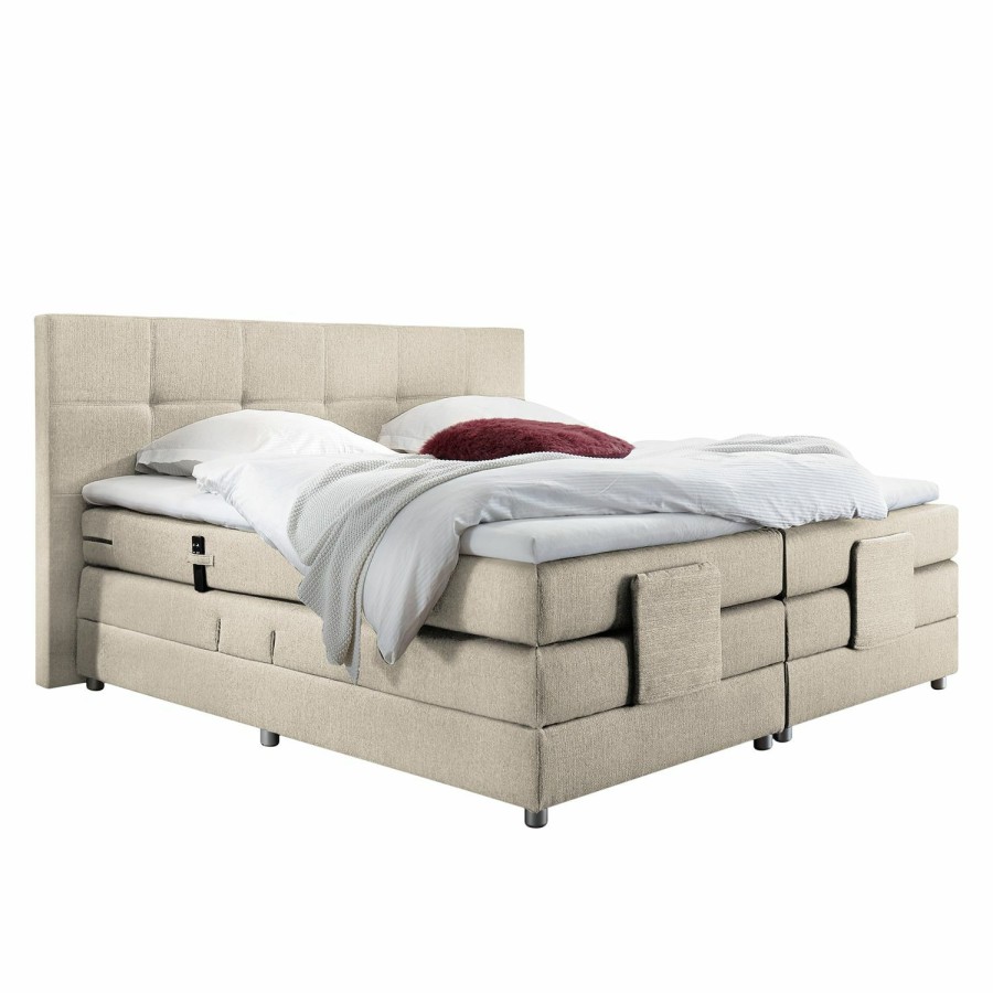 Boxspringbetten * | Loftscape Boxspringbett Jamana Creme