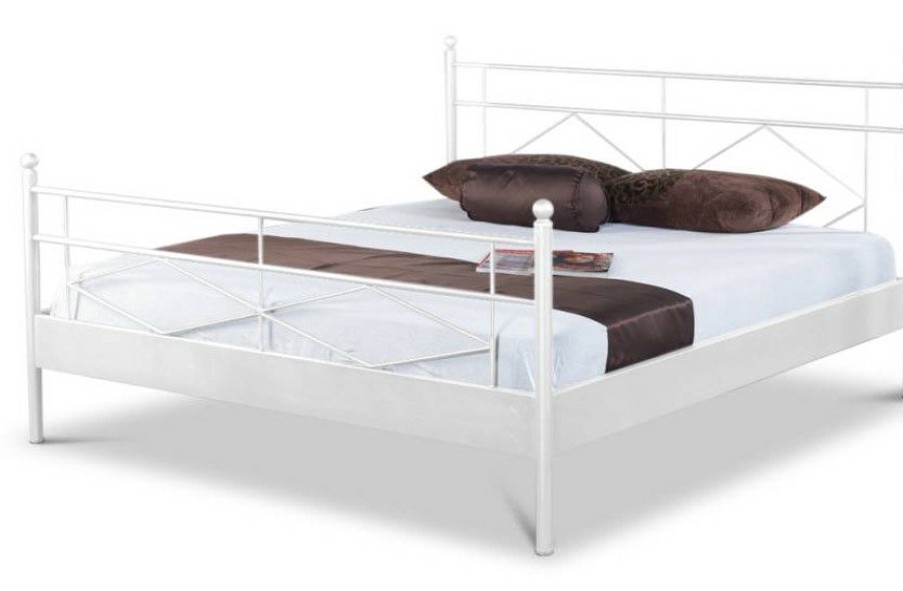 Bettgestelle * | Einrichten24 Metallbett Maria Weis Breite: 200 Cm