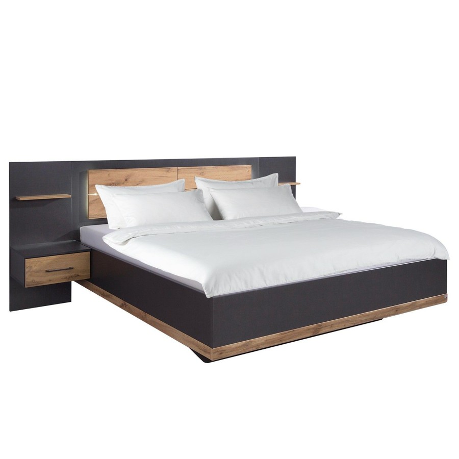 Bettgestelle * | Rauch Orange Bett Boston-Extra Grau