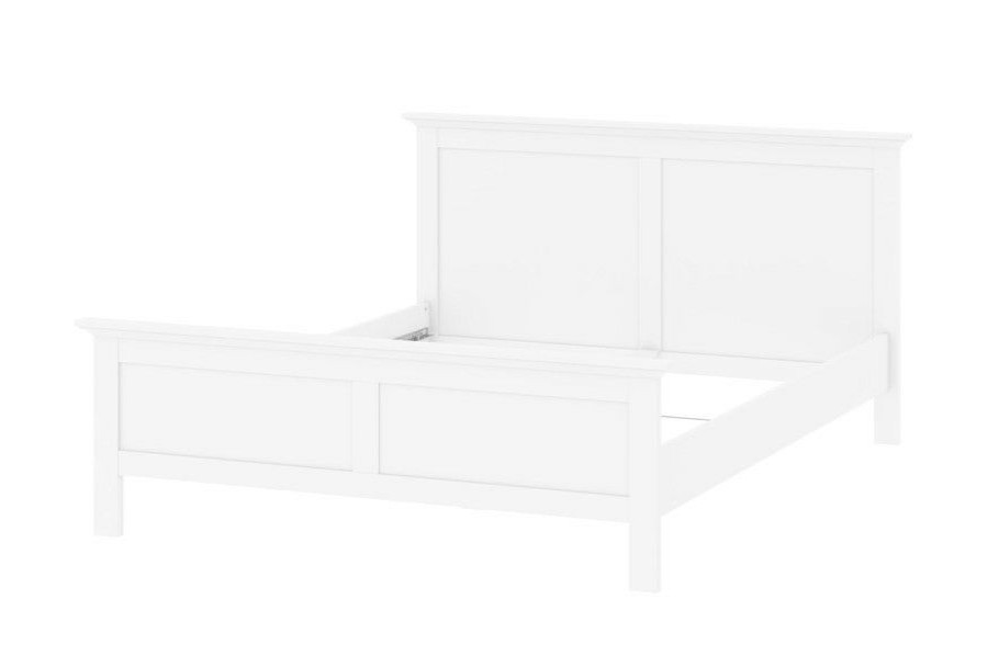 Bettgestelle * | Ebuy24 Venedig Doppelbett 160 200 Venedig Doppelbett 160 200 Cm, Weiss.