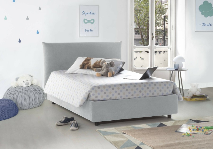 Boxspringbetten * | Talamo Italia Bett Rosa Eineinhalb Mit