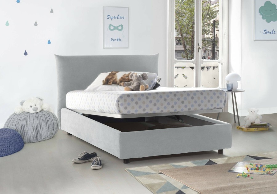 Boxspringbetten * | Talamo Italia Bett Rosa Eineinhalb Mit